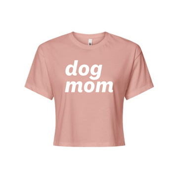 Dog Mom Crop Top Mauve / Extra Small Bark Social